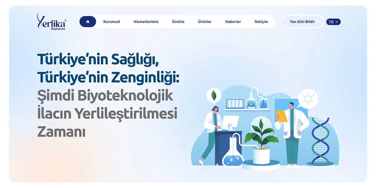 Tapir Digital - Yerlika Biopharma Web Sitesi